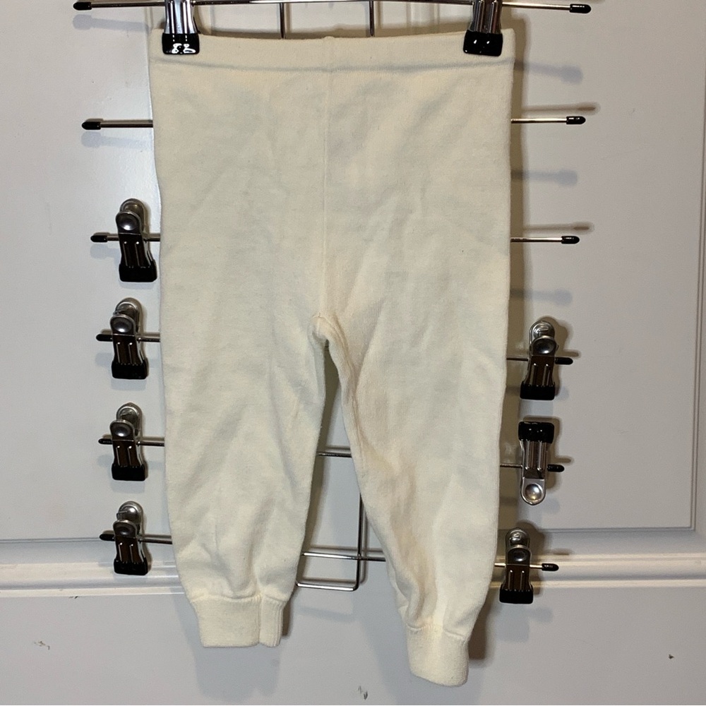 Miniclasix Kids Soft Cream Leggings Size 18-24 months